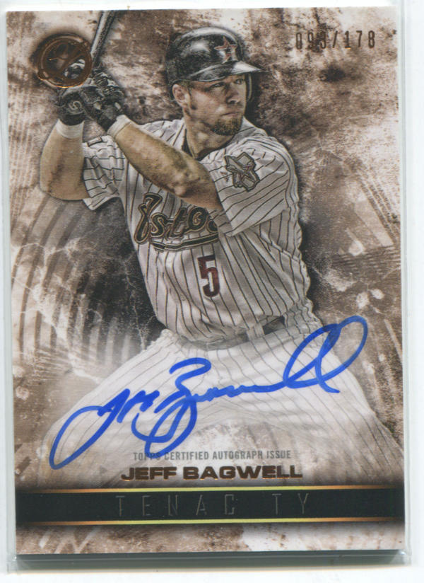 2016 Topps Tenacity #TA-JB Jeff Bagwell Autographed Card 093/178