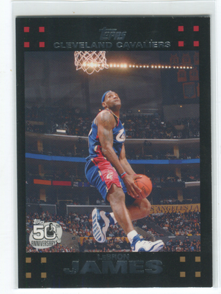 2007 Topps 50th Anniversary #23 Lebron James Card