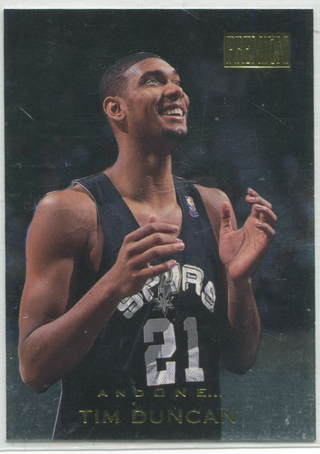 1997 Skybox Premium #6 Tim Duncan Card