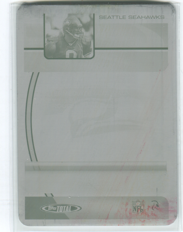 2005 Topps Total Magenta 1/1 #256 Matt Hasselbeck Card