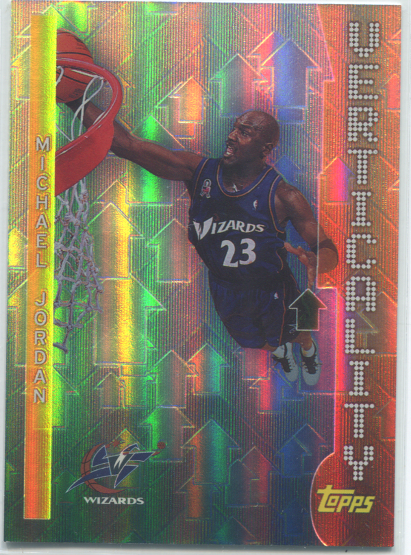 Michael Jordan 2002 Topps Verticality #V8 Card