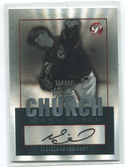 2003 Topps Certified Autograph Issue #TPA-RYC Ryan Church Autographed Card