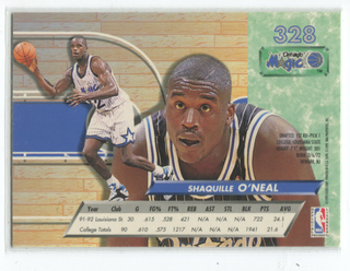 1992-93 Fleer Ultra Rookie #328 Shaquille O`Neal Card