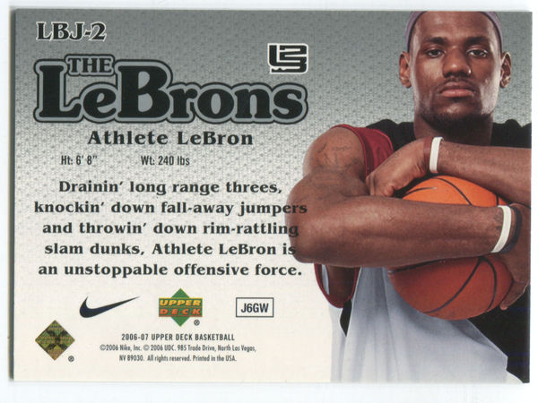 LeBron James 2006-07 Upper Deck The Lebrons #LBJ-2  Athletic Lebron
