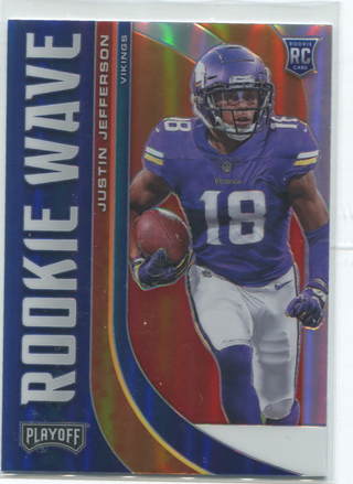 2020 Panini Playoff Rookie Wave #RW-9 Justin Jefferson Card