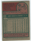 1975 Topps #230 Jim Hunter Autographed Card