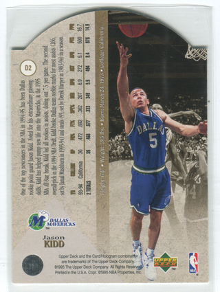 1995 Upper Deck SP Premier Prospect #D2 Jason Kidd Card