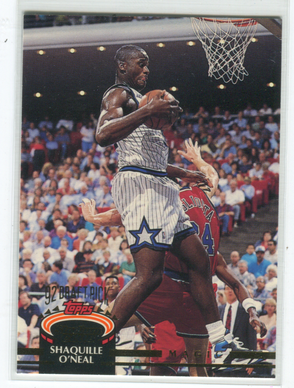 1992 Topps Stadium Club 92` Draft Pick #247 Shaquille O`Neal Card