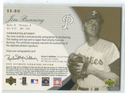 2005 Upper Deck Signature Supremacy #SS-BU Jim Bunning Autographed Card 89/99
