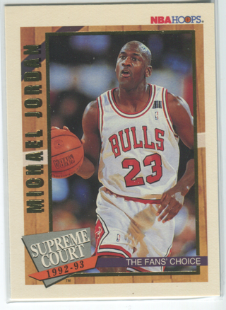 Michael Jordan 1992-93 NBA Hoops Supreme Court #SC1