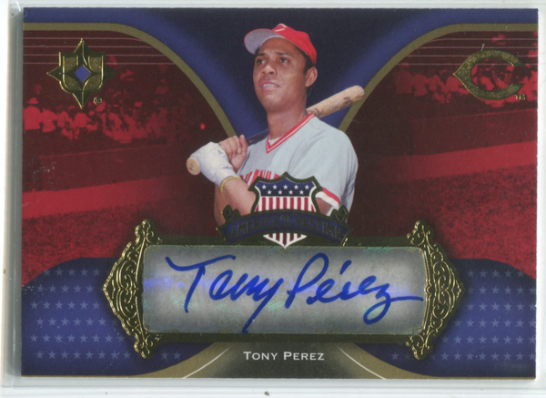 2007 Upper Deck America`s Past Time #AP-TP Tony Perez Autographed Card