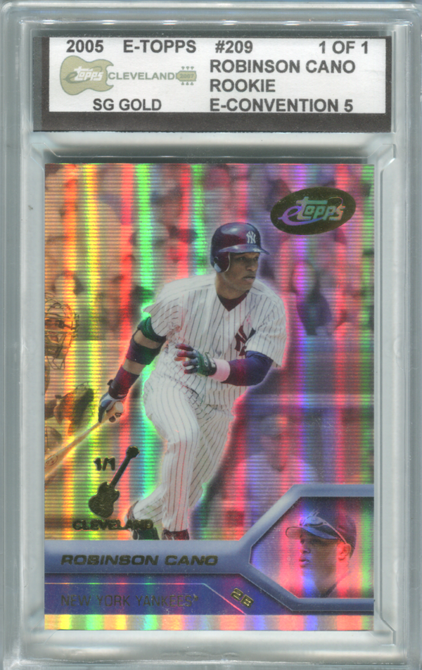 2005 E-Topps Cleaveland #209 Robinson Cano Rookie Card 1/1
