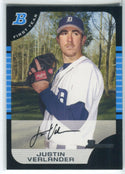 2005 Bowman First Year #174 Justin Verlander Card
