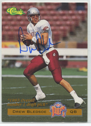 1993 Classic Drew Bledsoe Autographed Card