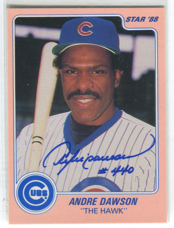 1984 Star 88' #1 Andre Dawson Autographed Card