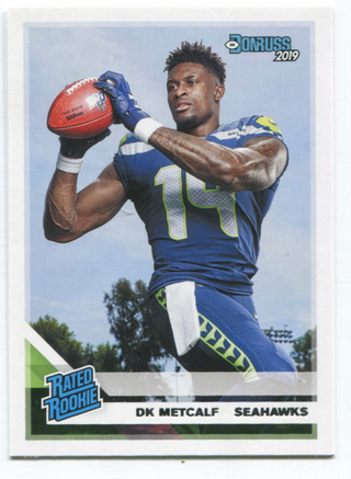 2019 Panini Donruss Rated Rookie #313 DK Metcalf Card