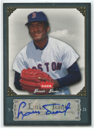 2006 Fleer Greats Of The Game #62 Luis Tiant Autographed Card