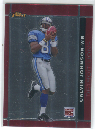 2007 Topps Finest #135 Calvin Johnson Card