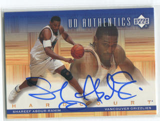 2000 Upper Deck Authentics #SA Shareef Abudr-Rahim Autographed Card