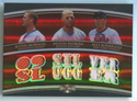 2009 Topps Triple Threads Silver Slugger #TTRC-24 J.Morneau/D.Pedroia/A.Rod Card