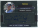 2008 Razor Baseball Drat Round 1#AU-JS Justin Smoak Autographed card