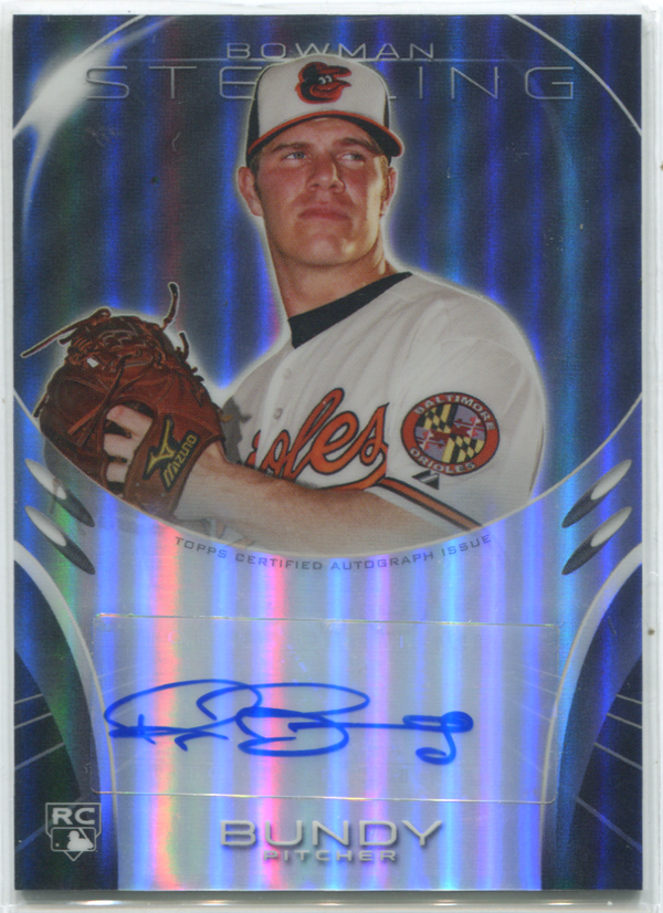 2013 Topps Bowman Sterling #BSAR-DB Dylan Bundy Autographed Card