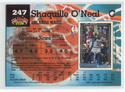 1992 Topps Stadium Club 92` Draft Pick #247 Shaquille O`Neal Card