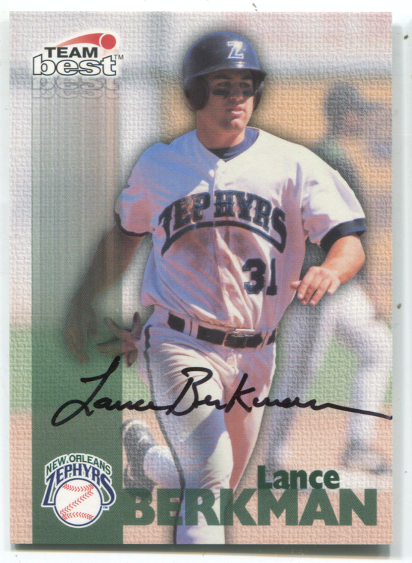 1999 Team Best Lance Berkman Autographed Card