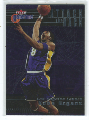 Kobe Bryant 2000 Fleer Game time Attack the Rack #3 Card
