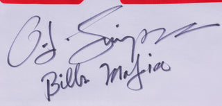 OJ Simpson "Bills Mafia" Autographed Buffalo Bills Custom White Jersey (JSA)
