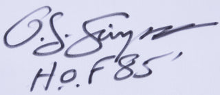 OJ Simpson "HOF 85" Autographed Buffalo Bills Custom White Jersey (JSA)