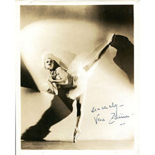 Vera Zorina Autographed / Signed 8x10 Photo (James Spence)