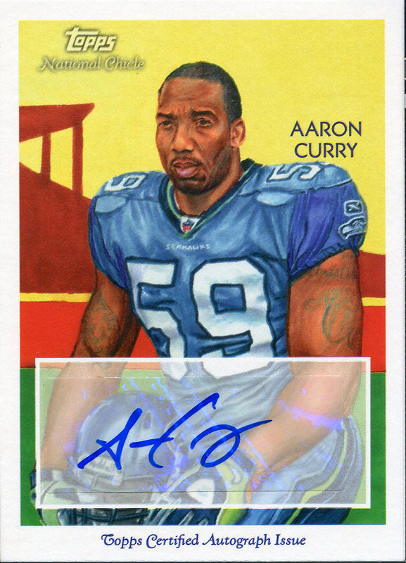 Aaron Curry Autographed 2009 Topps Card