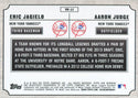 Aaron Judge & Eric Jagielo Unsigned 2013 Bowman Draft Rookie Card Back