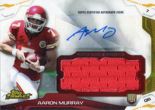 Aaron Murray Autographed 2014 Topps Topps Finest Rookie Jersey Card