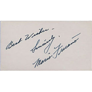 Marion Fricano Autographed / Signed 3x5 Card