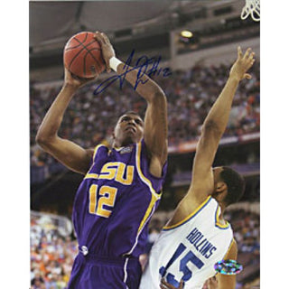 Tyrus Thomas Autographed/Signed Dunkingt with LSU 8x10 Photo