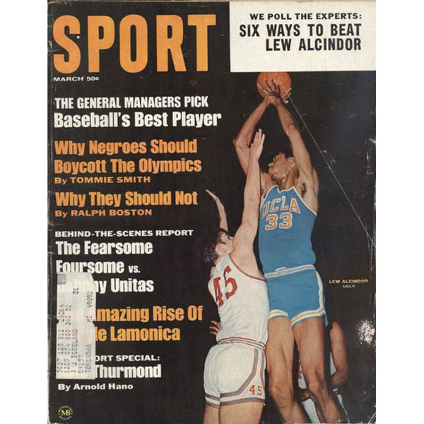Sport Magazine March 1966 with Lew Alcindor / Kareem Abdul Jabbar