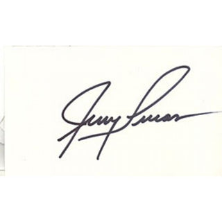 Jerry Lucas Autographed / Signed New York Knicks Basketball 3x5 Card