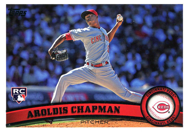 Aroldis Chapman Unsigned 2011 Topps Rookie Card