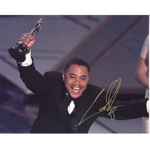 Cuba Gooding Jr. Autographed / Signed Oscar Winning Moment 8x10 Photo