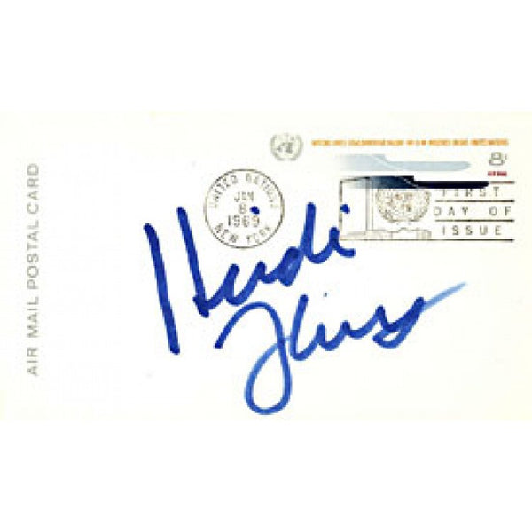 Heidi Fleiss Autographed / Signed First day of Issue Government Postcard (James Spence Authenticated)