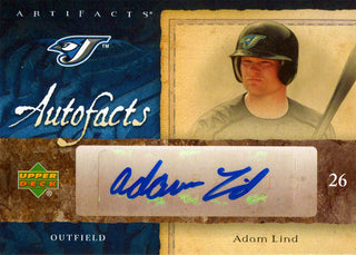 Adam Lind Autographed 2007 Upper Deck Card