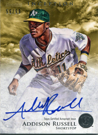 Addison Russell Autographed 2013 Bowman Inception Card