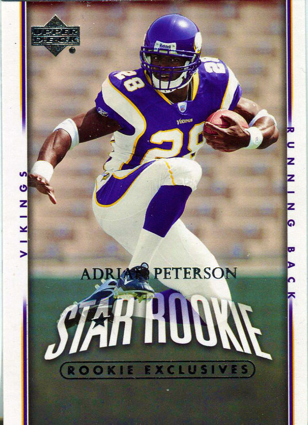 Adrian Peterson Unsigned 2007 Upper Deck Rookie Card