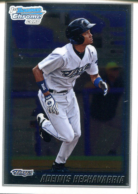 Adeinis Hechavarria Unsigned 2010 Bowman Chrome Rookie Card