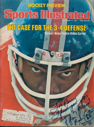 Rubin Carter Autographed 1977 Sports Illustrated