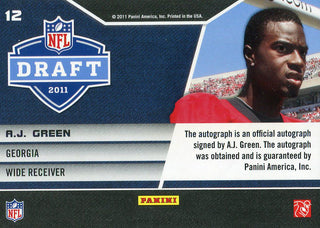 AJ Green Autographed 2011 Panini Prestige Rookie Card
