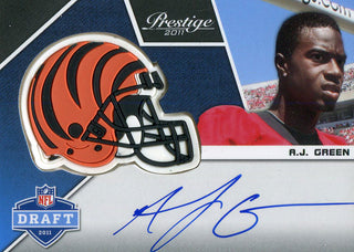 AJ Green Autographed 2011 Panini Prestige Rookie Card