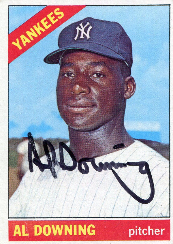 Al Downing Autographed 1966 Topps Card